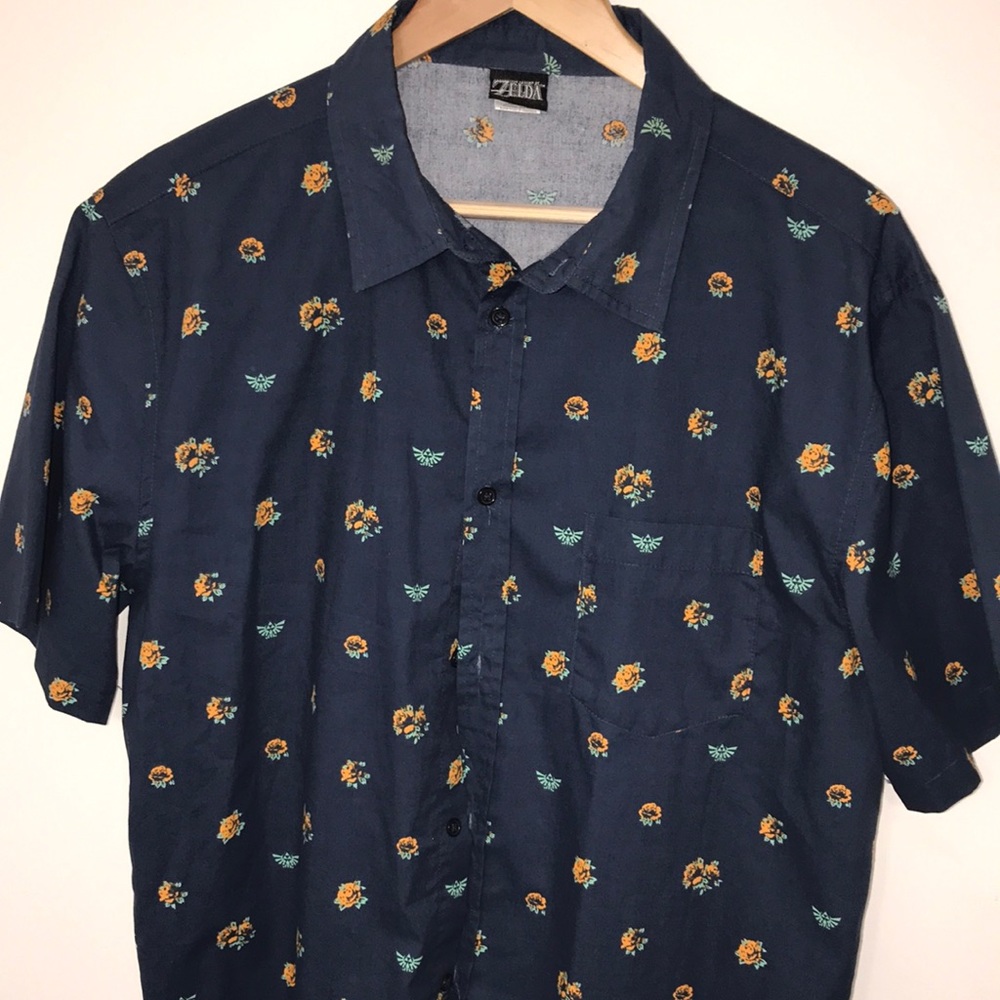 Brand new The legend of Zelda button-down